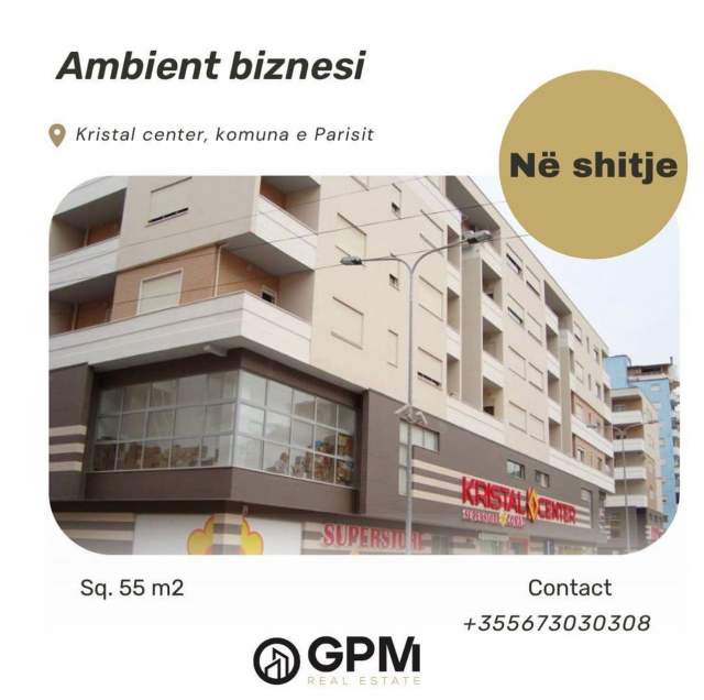Tirane, shitet dyqan Kati 0, 55 m² 100.000 Euro tek Kristal Center