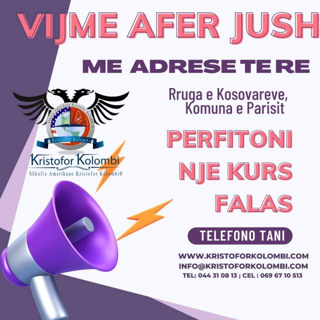 Tirane, vijmë afër jush me një qendër të re kursesh. Nivel falas.