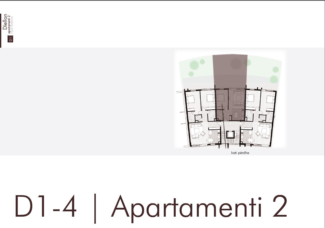 Shitet Apartament Modern 1+1 me 1 Post Parkimi, Rezidenca Diellon, Tiranë