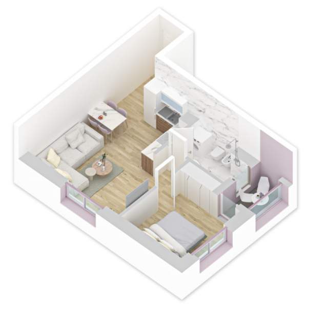 Tirane, shes apartament 1+1+BLK Kati 7, 60 m² 84.000 Euro (Rruga Pasho Hysa)