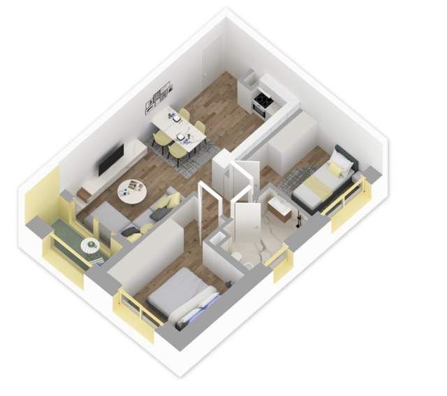 Tirane, shes apartament 2+1+BLK Kati 8, 70 m² 99.000 Euro (Rruga Pasho Hysa)
