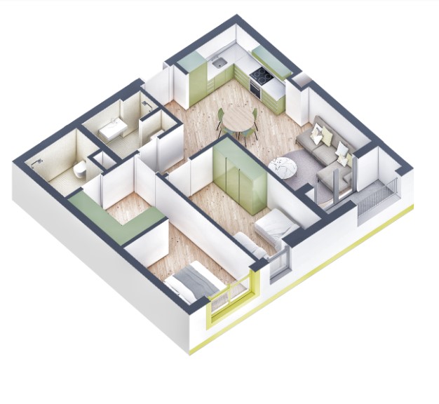 Tirane, shes apartament 2+1+BLK Kati 3, 87 m² 104.000 Euro (Rruga Pasho Hysa)