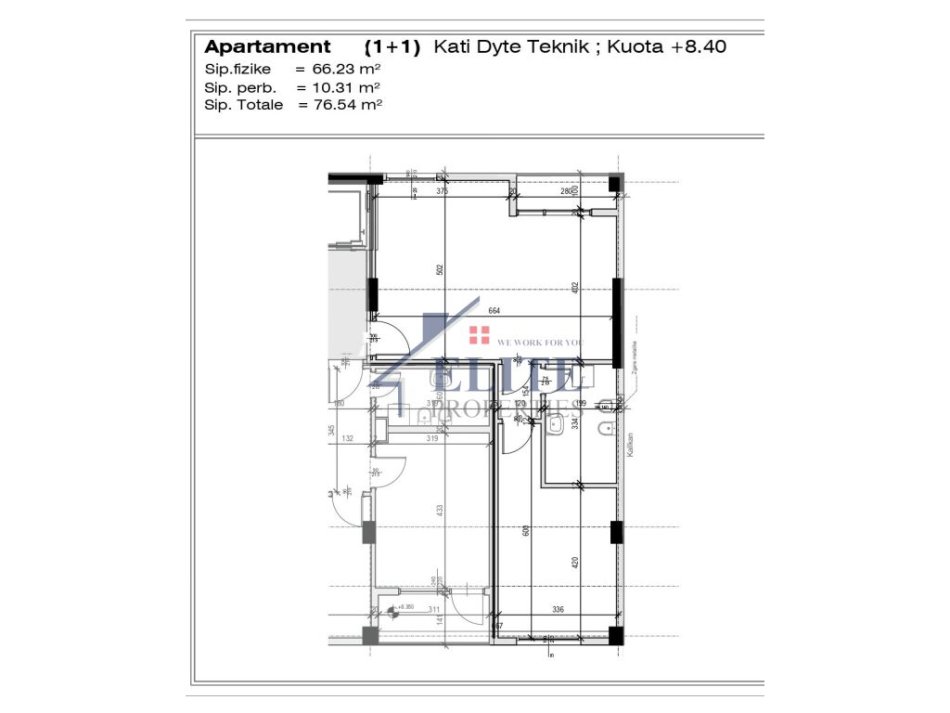 Tirane, shitet apartament 1+1+Ballkon Kati 2, 77 m² 170.000 € (Shkolla e Kuqe)