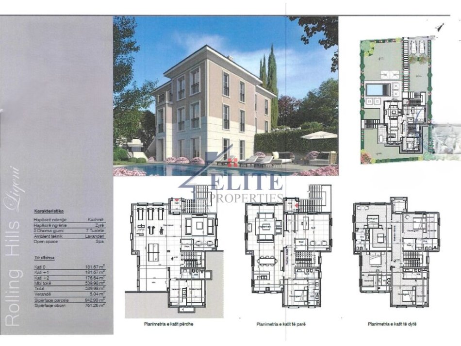 Tirane, shitet apartament 3 Katshe , 943 m² 1.535.161 € (Rolling Hill Liqeni)