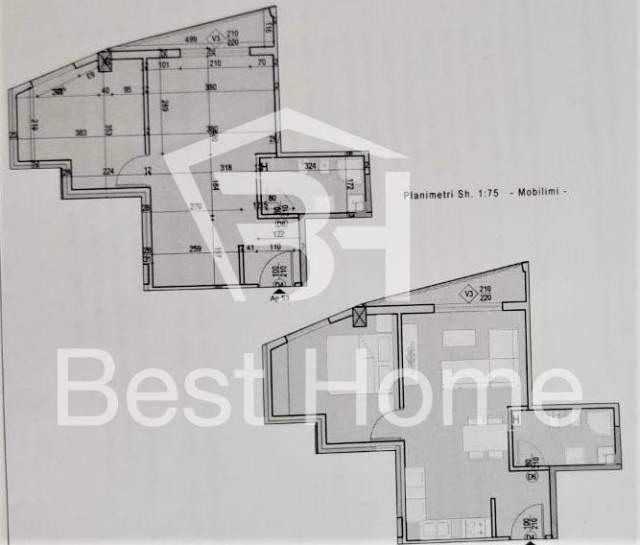 Tirane, shes apartament 1+1+BLK Kati 5, 61 m² 117.000 Euro (Rruga e Barrikadave, prane shkolles Lidhja e Prize)