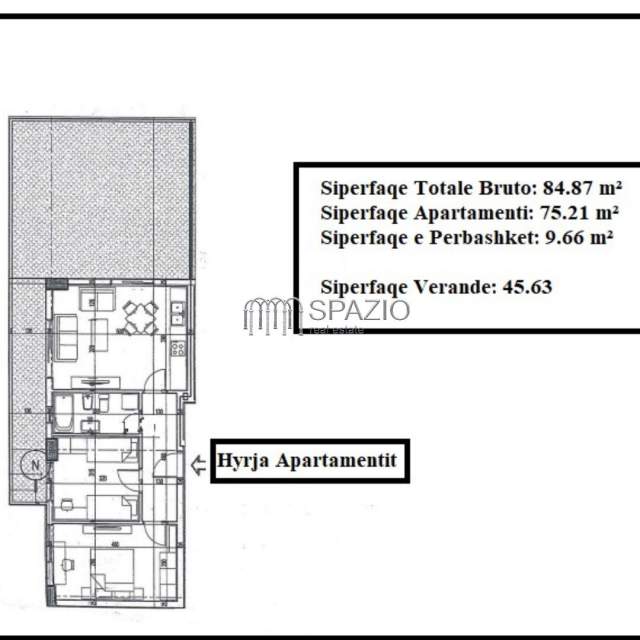 Tirane, shitet apartament 2+1+A+BLK 130 m² 115.000 Euro (Astir)