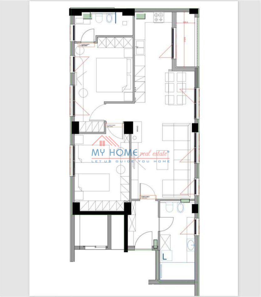 Tirane, shitet apartament 1+1 Kati 6, 