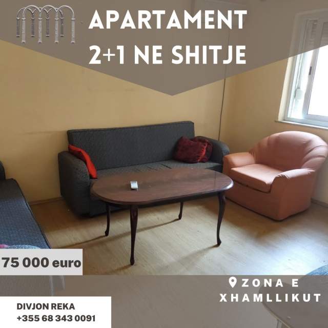 Tirane, shitet apartament 2+1+BLK Kati 4, 85 m² 75.000 Euro