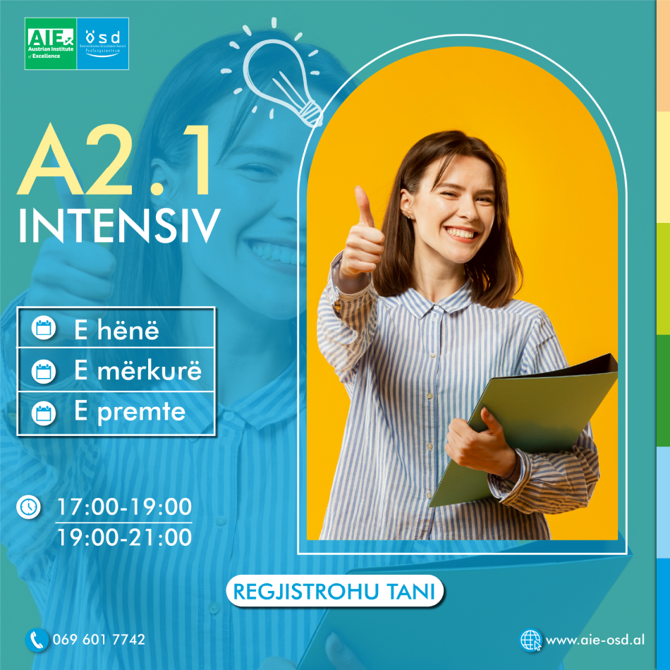 Tirane, kurse gjuhe gjermanisht Mësoni Gjermanisht këtë Verë! A2.1 fillon së shpejti.