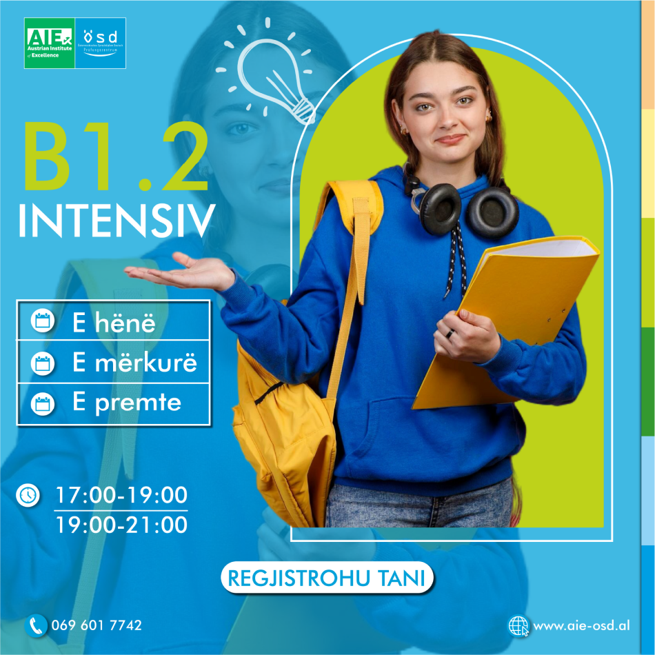 Tirane, kurse gjuhe gjermanisht Kurs i ri B1.2!
