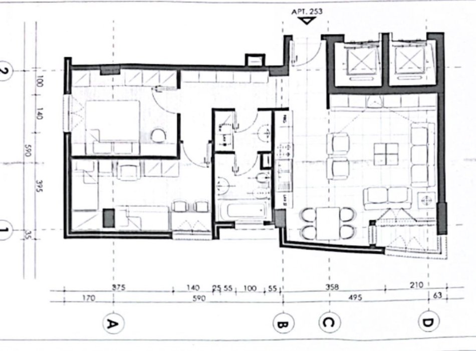 Tirane, shitet apartament 2+1+Ballkon , 95 m² 210.000 € (21Djetori)