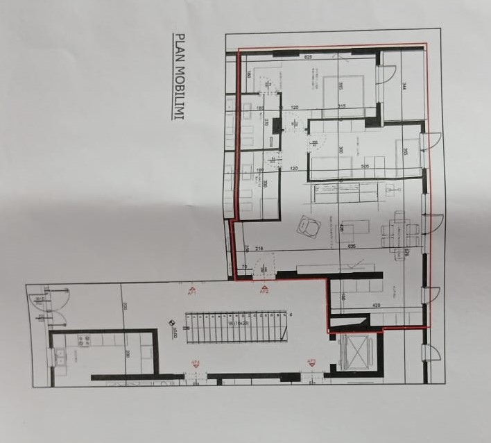 Tirane, shes apartament 2+1+Ballkon Kati 1, 127 m² 178.360 € (Rruga e Elbasanit)