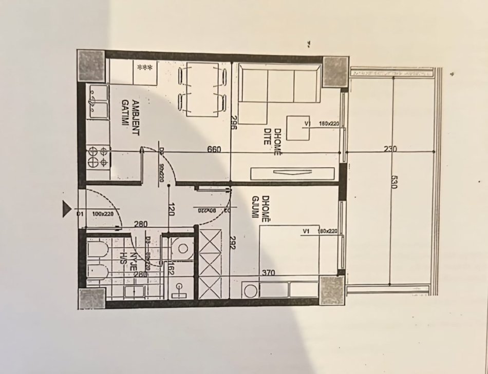 Tirane, shitet apartament 1+1 Kati 2, 77 m² 108.500 € (Fusha Aviacionit)