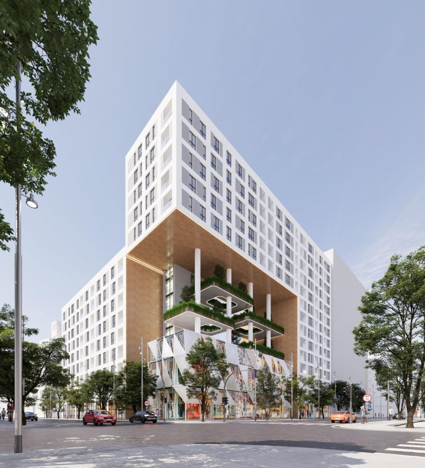 Tirane, shitet apartament 1+1 Kati 5, 75 m² (Bulevardi i Ri , Kompleksi SAN PAOLO Bulevard)