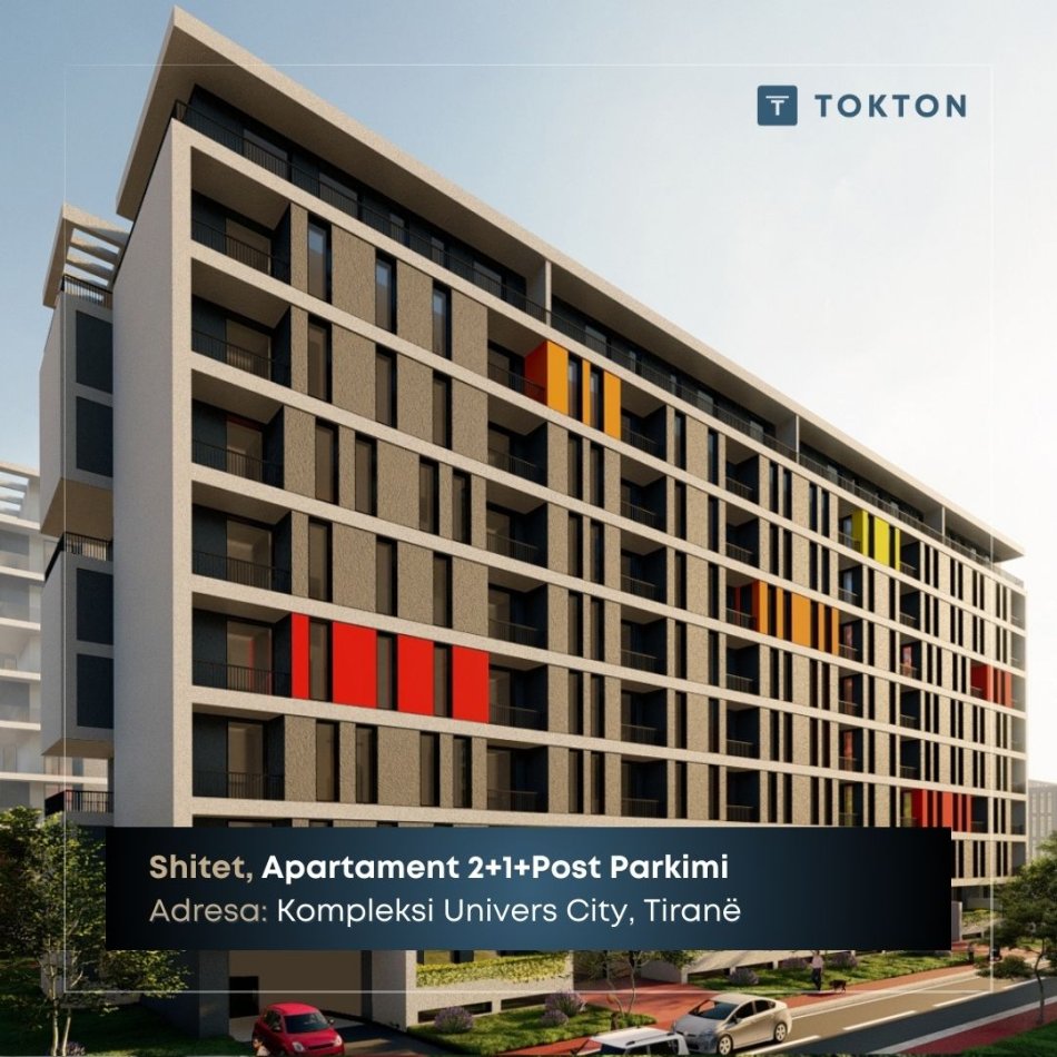 Tirane, shitet apartament 2+1 , 97 m² 94.100 € (Univers City, Tiranë) TT 1264