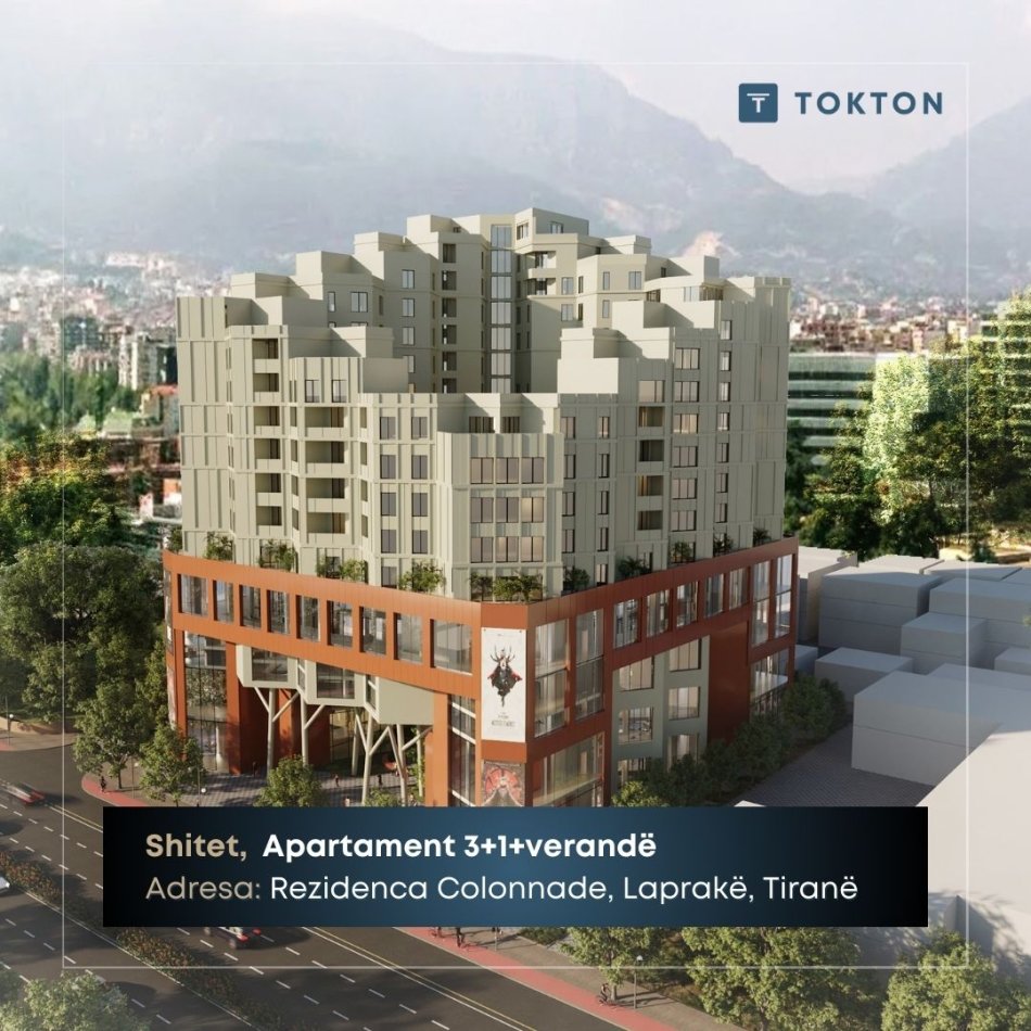 Tirane, shitet apartament 3+1 Kati 7, 214 m² 297.600 € (Rezidenca Colonnade, Rruga Dritan Hoxha,Tiranë) TT 1317