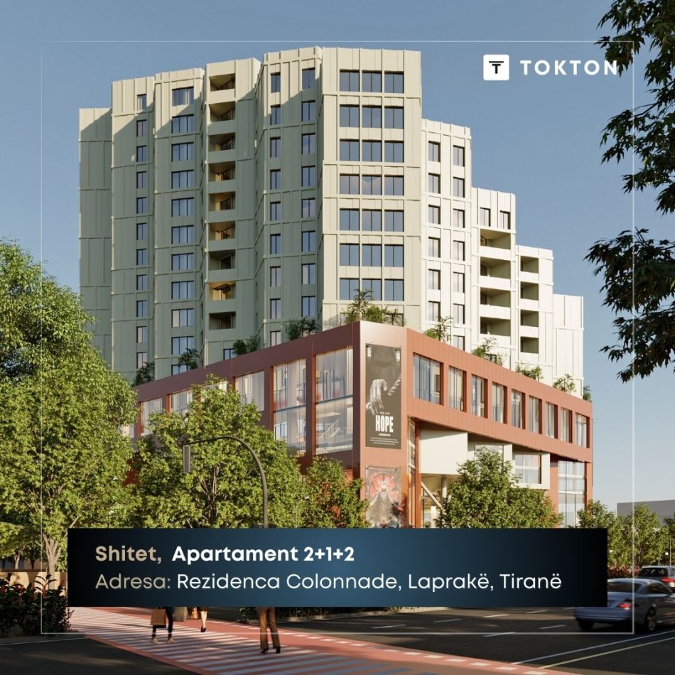 Tirane, shitet apartament 2+1 Kati 2, 98 m² 160.550 € (Rezidenca Colonnade, Rruga Dritan Hoxha,Tiranë) TT 1318