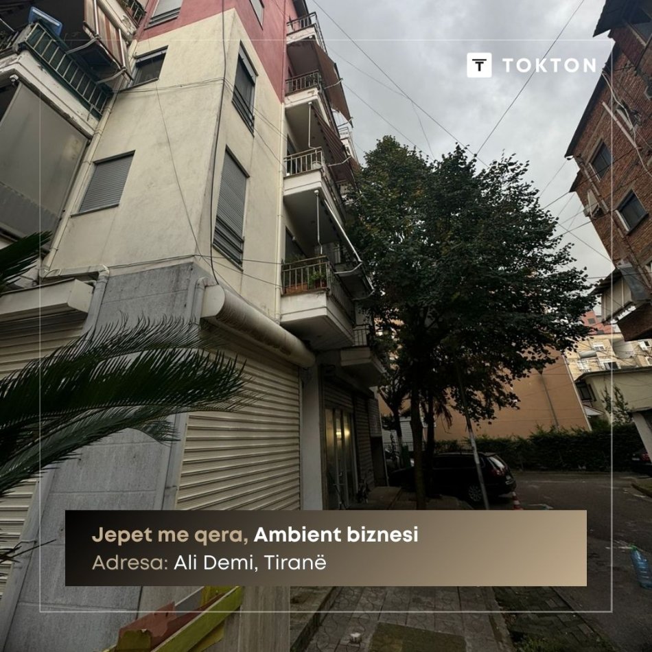 Tirane, jepet me qera ambjent biznesi Kati -1, 263 m² 800 € (Ali Demi, Tiranë, TT 1398)