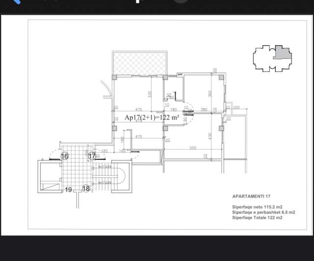Tirane, shes apartament 2+1+A+BLK Kati 4, 122 m² 180.000 Euro (Liqeni)
