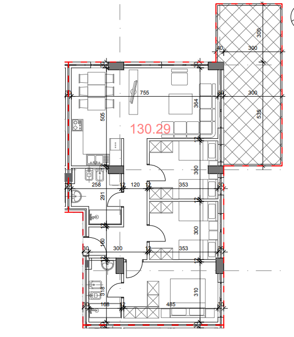 Apartament 3+1+2 në shitje, Rezidenca Kodra e Diellit 2