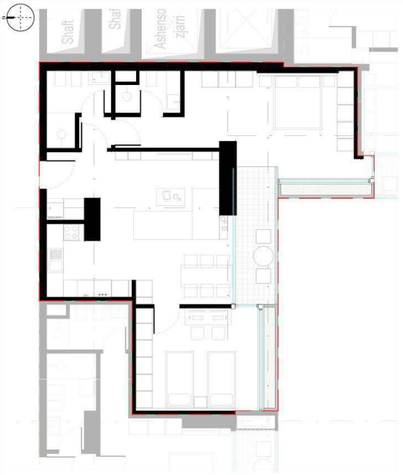 Tirane, shes apartament 2+1+Ballkon Kati 10, 125 m² 232.360 € (Lion Park 2)