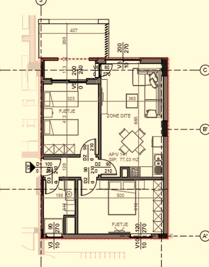 Radhime - Orikum, shes apartament 2+1+Ballkon Kati 0, 100 m² 201.300 € (Radhime)