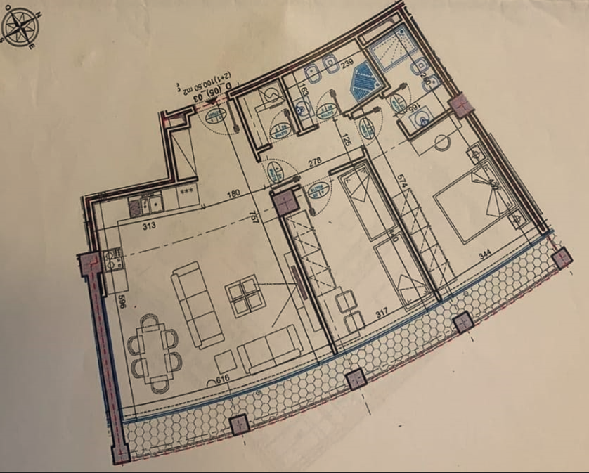 Tirane, shes apartament 2+1+Ballkon Kati 5, 117 m² 359.000 € (Lake View Residence)