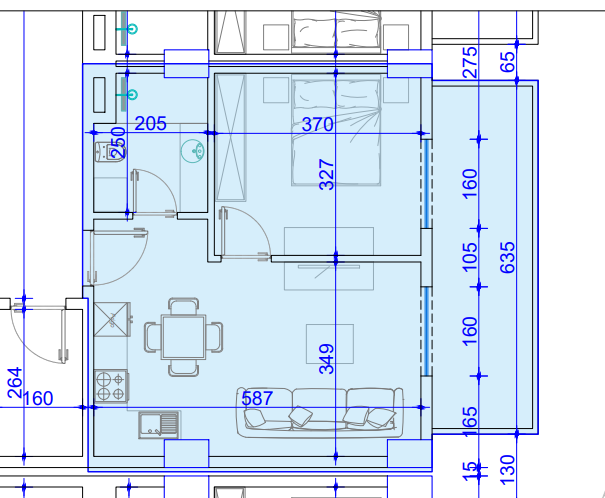 Golem, shes apartament 1+1+Ballkon Kati 3, 68 m² 83.000 € (Golem, Kavaje)