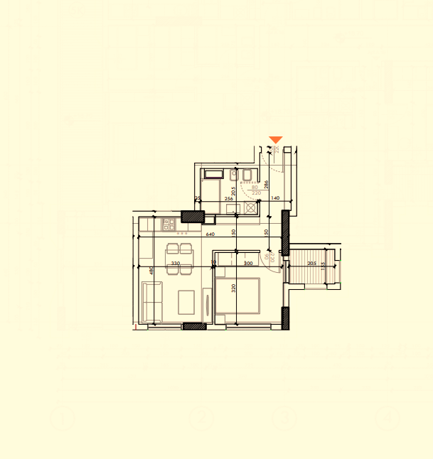 Tirane, shes apartament 1+1+Ballkon Kati 5, 58 m² 147.000 € (Rruga Sulejman Delvina)