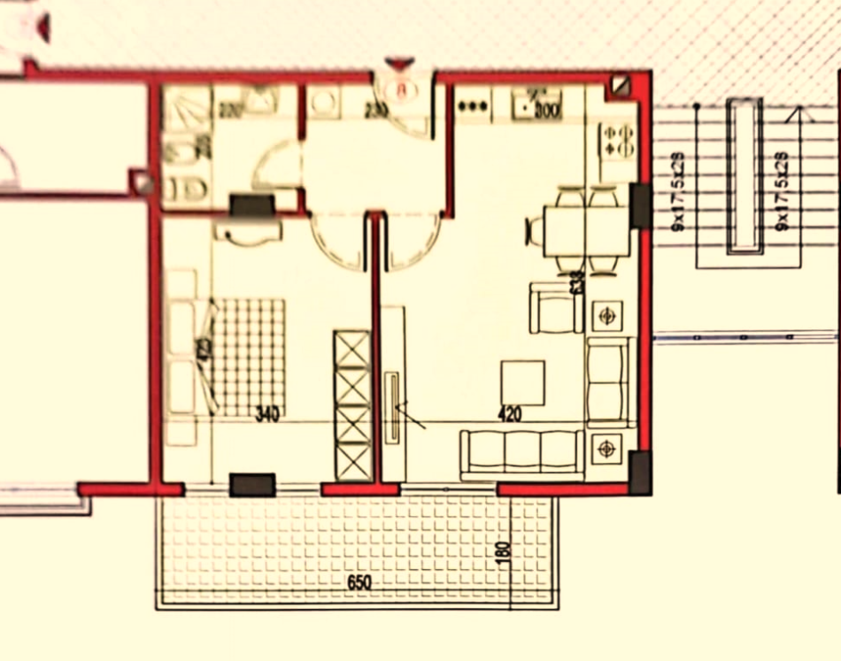 Tirane, shes apartament 1+1+Ballkon Kati 2, 73 m² 135.000 € (Kodra e Diellit)