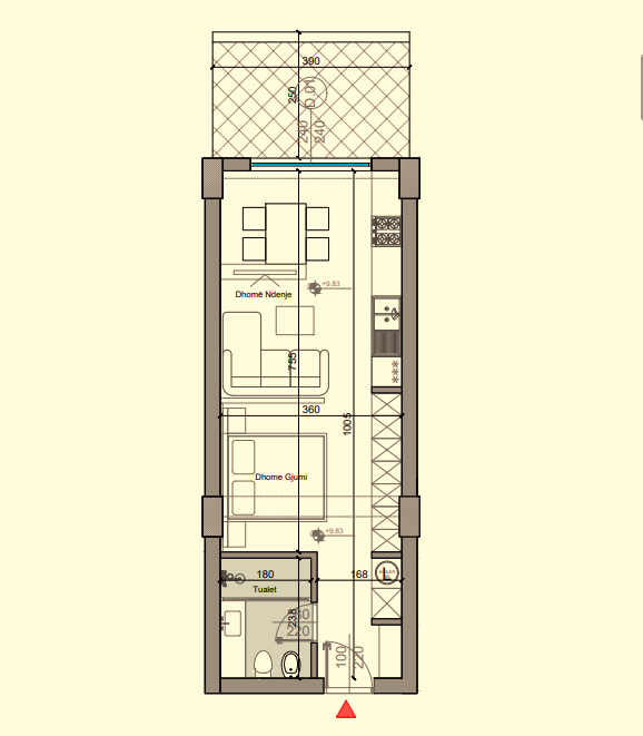 Apartament 1+1 në shitje, Turquoise Marina