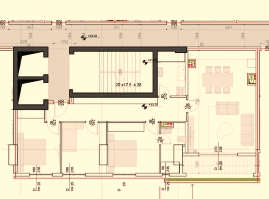 Tirane, shes apartament 3+1+Ballkon Kati 9, 140 m² 323.000 € (Square 21)