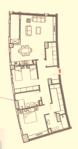 Tirane, shes apartament 2+1+Ballkon Kati 8, 146 m² 550.000 € (Park Gate Residence)