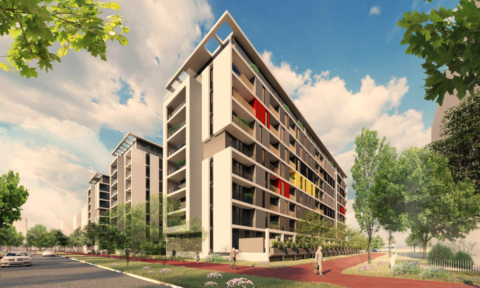 Tirane, shes apartament 1+1+Ballkon Kati 1, 73 m² 72.000 € (Univers City)