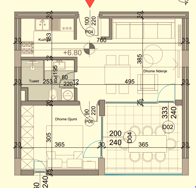 Apartament 1+1 në shitje, Turquoise Marina
