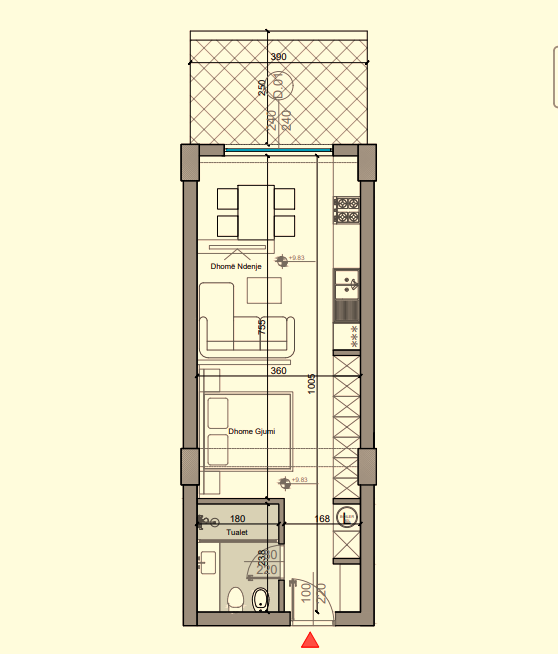 Apartament 1+1 në shitje, Turquoise Marina
