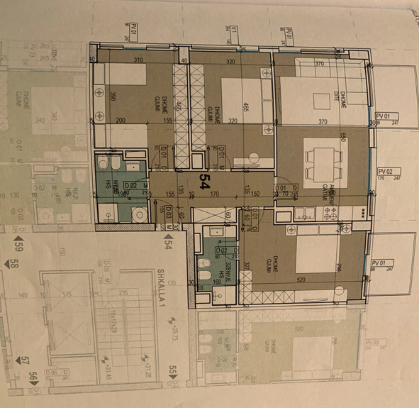 Tirane, shes apartament 3+1+Ballkon Kati 9, 133 m² 255.000 € (Kompleksi ASL)