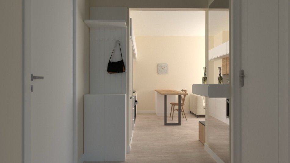 Tirane, shitet apartament 1+1+Ballkon Kati 3, 55 m² 90.300 € (Ali Demi - Te Mangalemi)