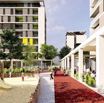 Tirane, shitet apartament 1+1 Kati 3, 69 m² (UNIVERS CITY)