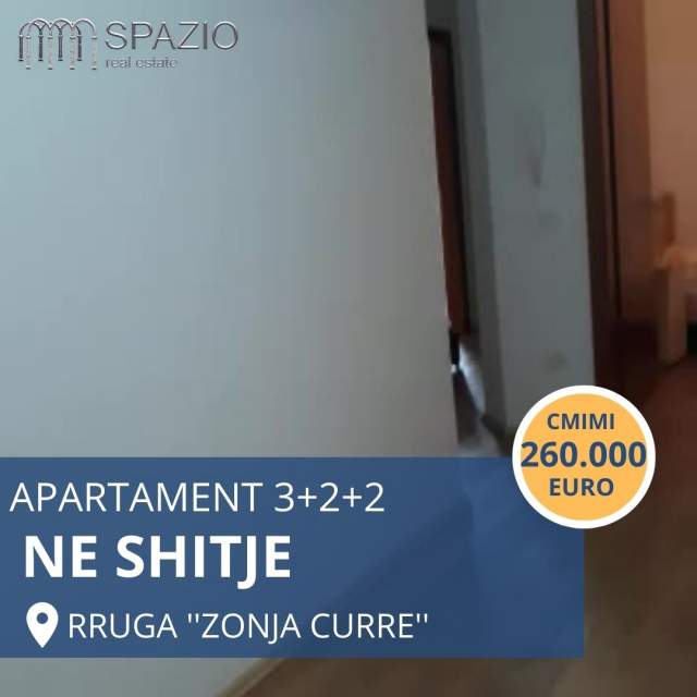 Tirane, shitet apartament 3+1 Kati 4, 160 m² 260.000 Euro (Rruga ''Zonja Curre')