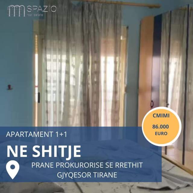 Tirane, shitet apartament 1+1+BLK Kati 4, 75 m² 86.000 Euro