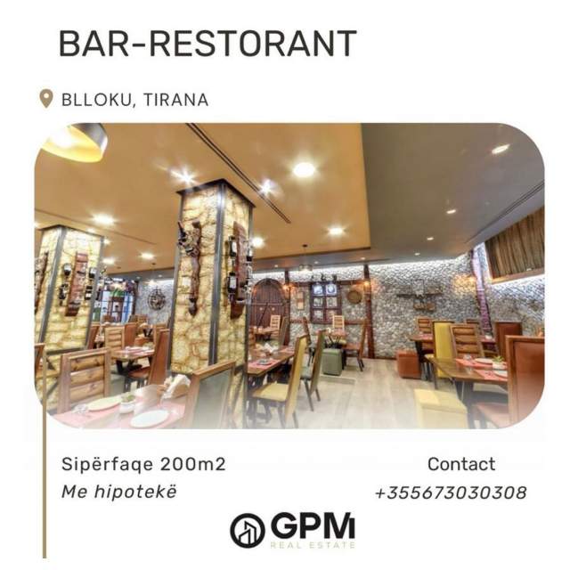 Tirane, jepet me qera bar-resorant Kati 0, 200 m² 2.500 Euro ne Bllok
