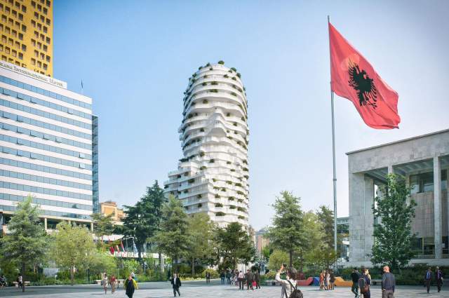 Tirane, shitet apartament 3+1+BLK Kati 9, 249 m² 3.700 Euro/m2 (Tirana Rock)