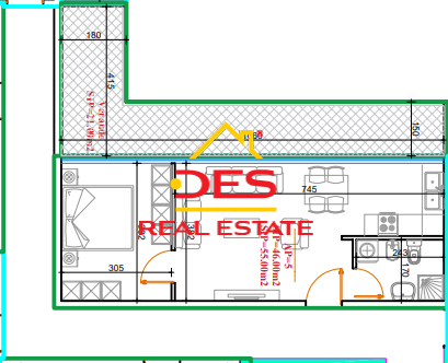 Vlore, shitet apartament+verande | Penthouse 1+1 Kati 12, 76 m² 178.200 € (Rruga Gjergj Kastrioti)