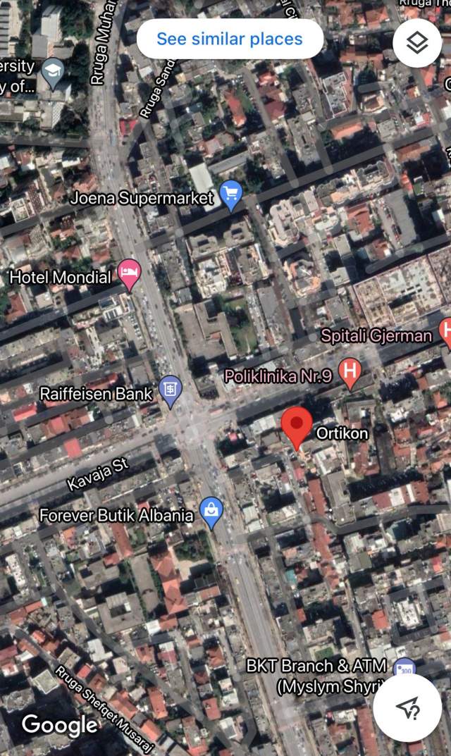 Tirane, shes dyqan Kati 1, 42 m² 63.000 Euro (21 DHJETORI)