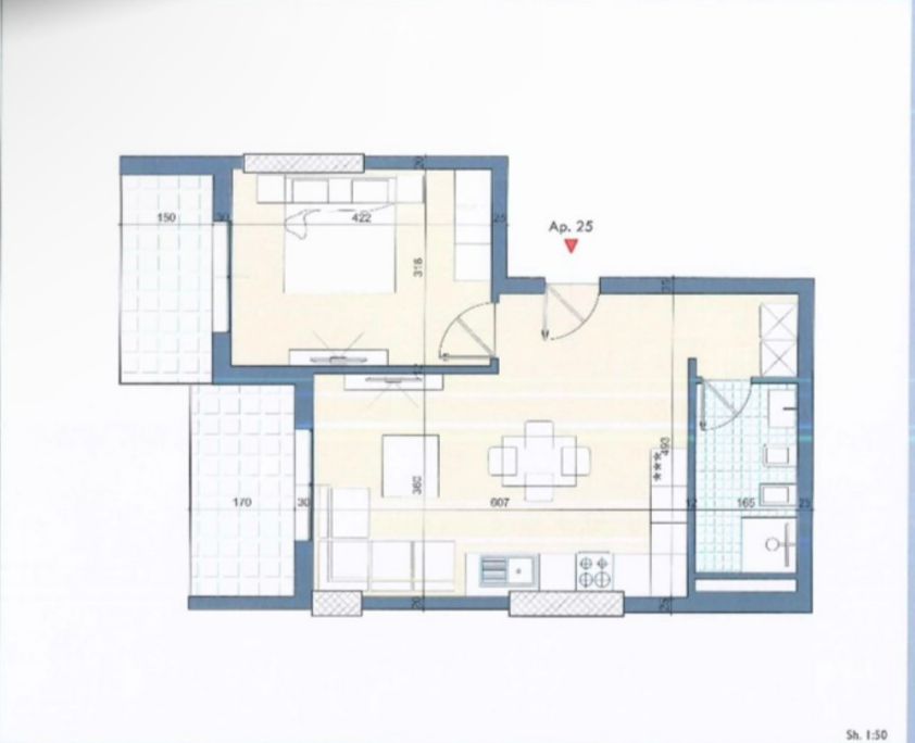 Durres, shitet apartament 1+1 Kati 3, 76 m² 91.600 € (Golem)