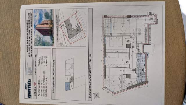 Tirane, shitet apartament 3+1+BLK Kati 10, 145 m² 1.200 Euro/m2 (stacion treni)