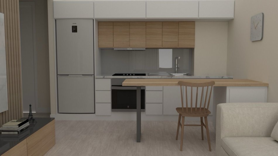 Tirane, shitet apartament 1+1+Ballkon Kati 3, 55 m² 90.300 € (Ali Demi - Te Mangalemi)