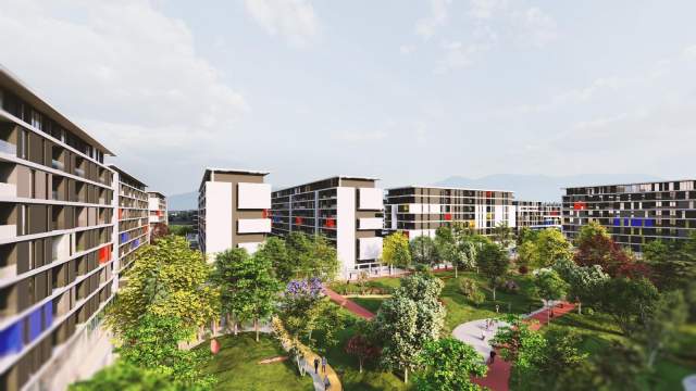 Tirane, shitet apartament 1+1+BLK Kati 7, 64 m² 48.000 Euro (Univers City)