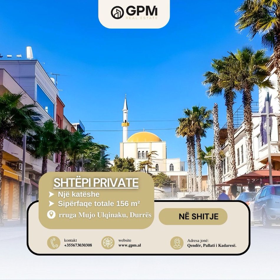 Durres, shitet apartament 1+1 , 156 m² 125.000 € (Rruga Mujo Ulqinaku)